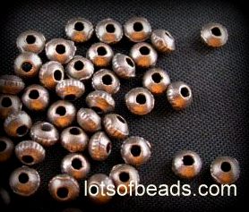 Copper spacer bead bicone shape